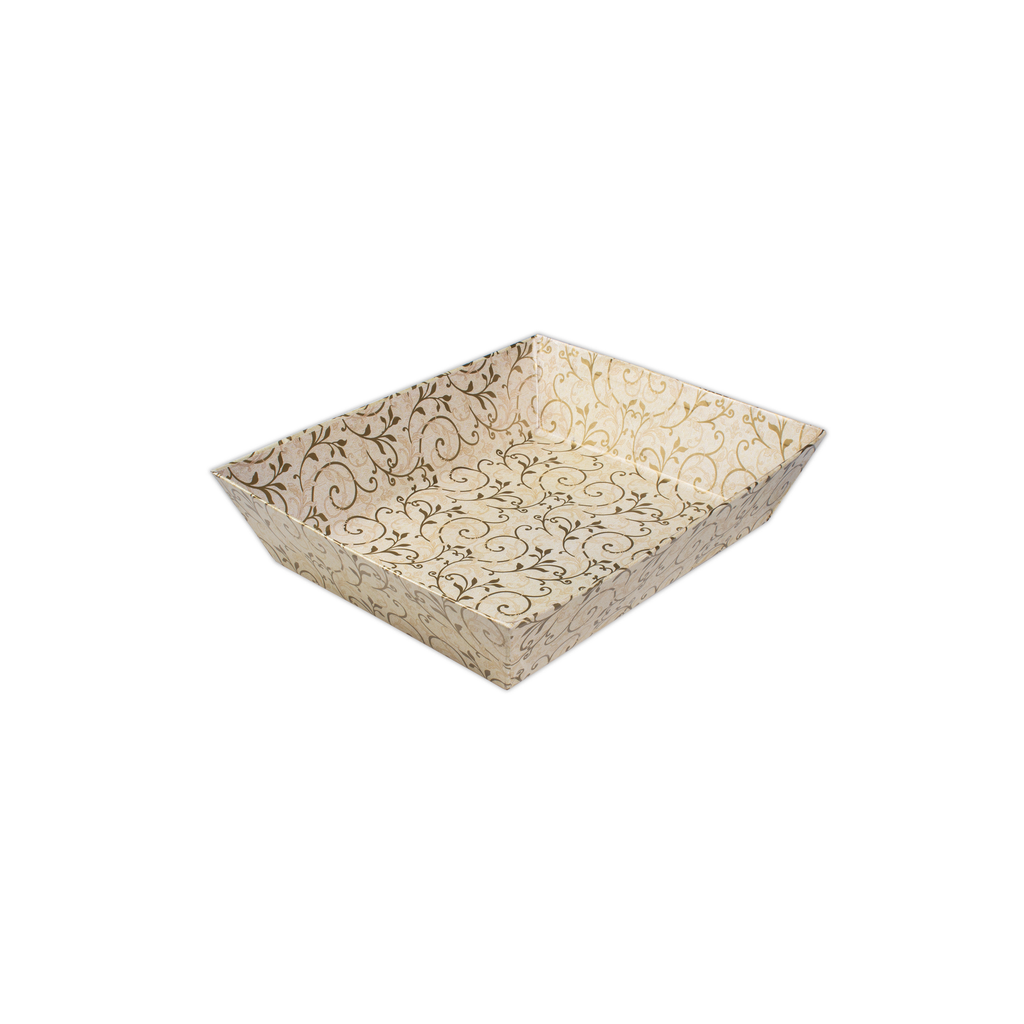 Angled Gifting Tray - Floral Swirl, 6.2in x 8in, 1pc