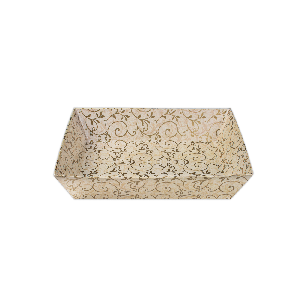 Angled Gifting Tray - Floral Swirl, 8.1in x 10.2in, 1pc