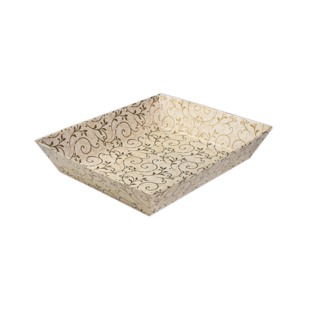 Angled Gifting Tray - Floral Swirl, 10.1in x 12in, 1pc