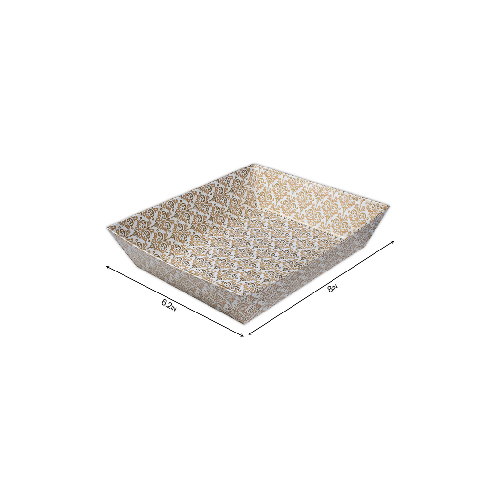 Angled Gifting Tray - Classy Damask, 6.2in x 8in, 1pc