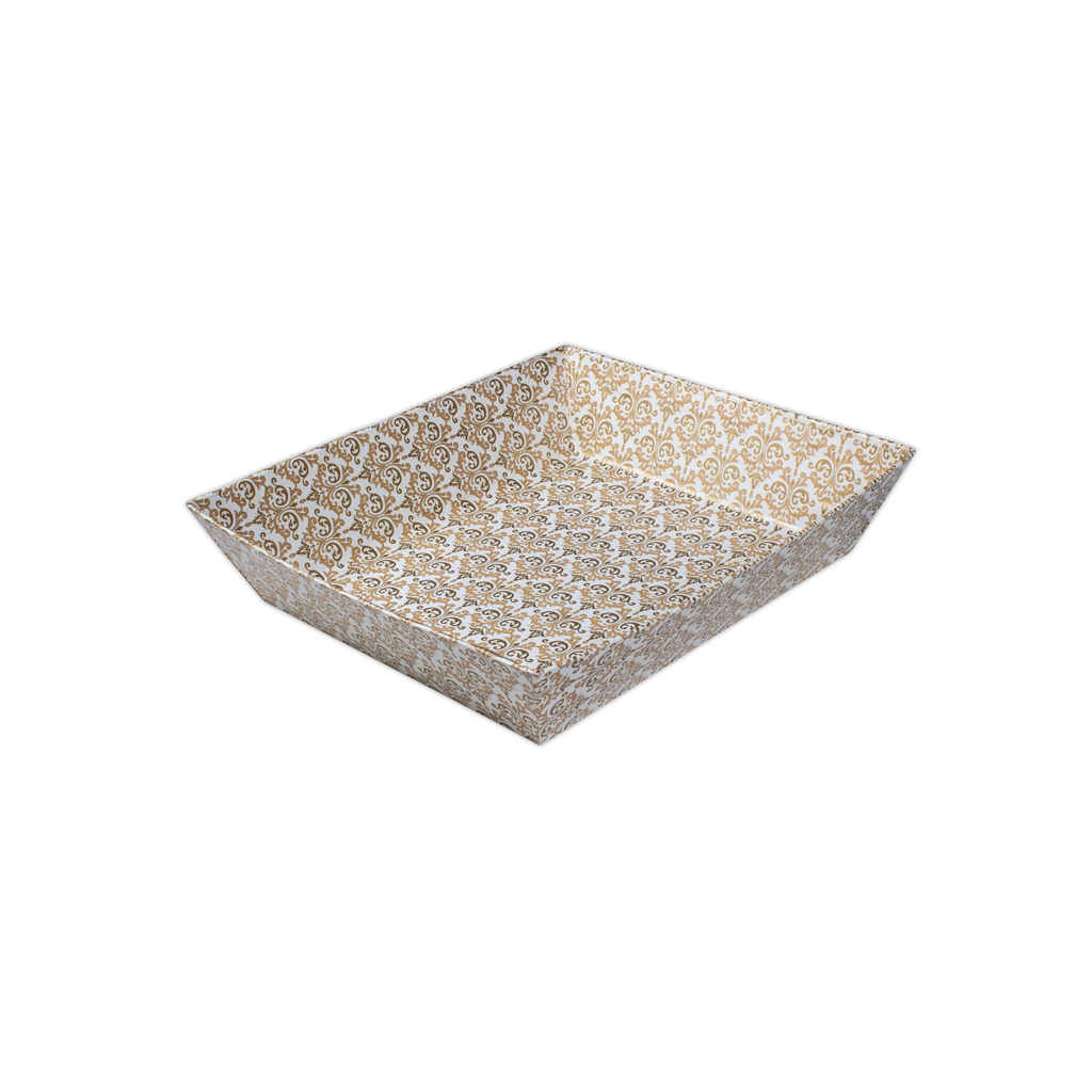 Angled Gifting Tray - Classy Damask, 8.1in x 10.2inch, 1pc