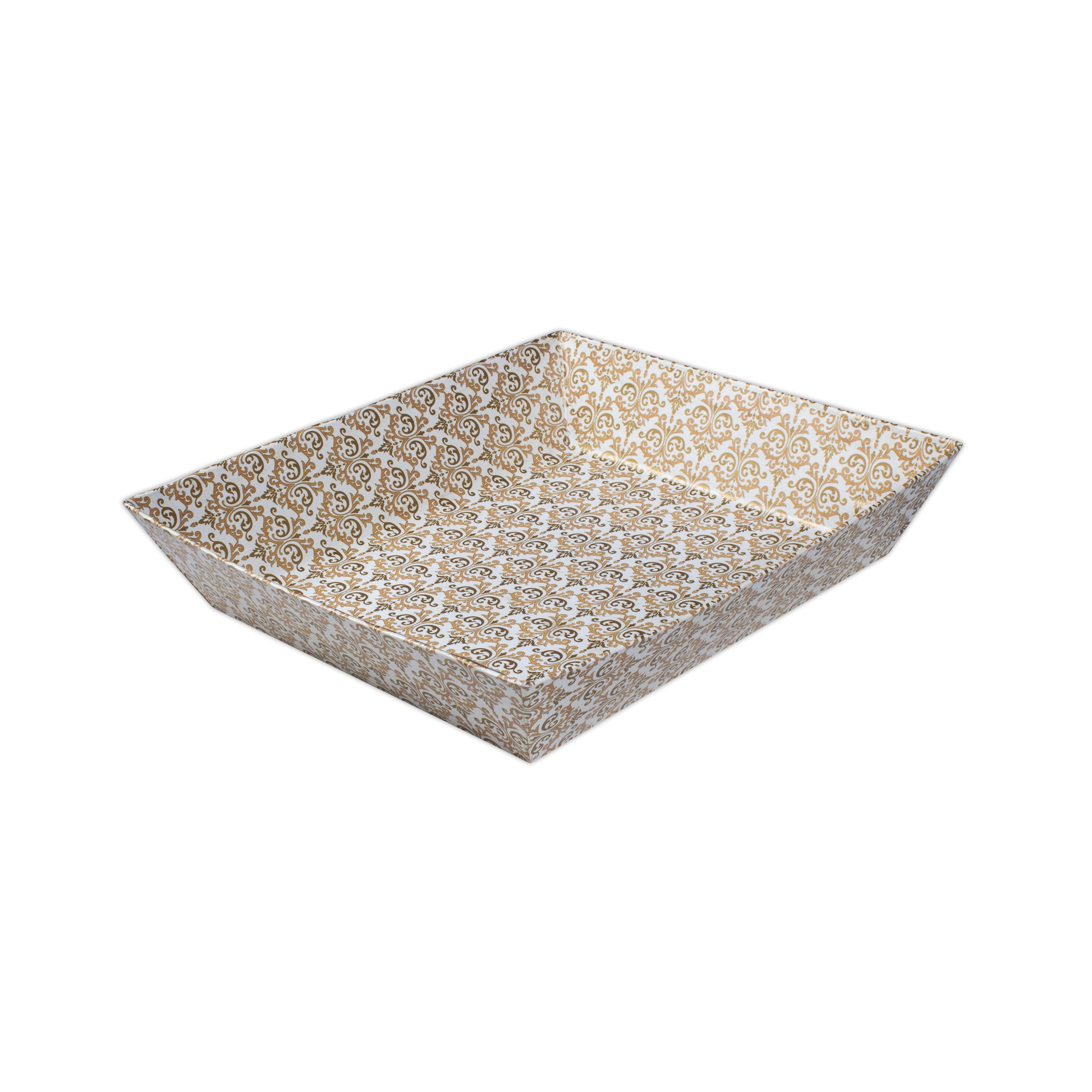 Angled Gifting Tray - Classy Damask, 10.1in x 12in, 1pc