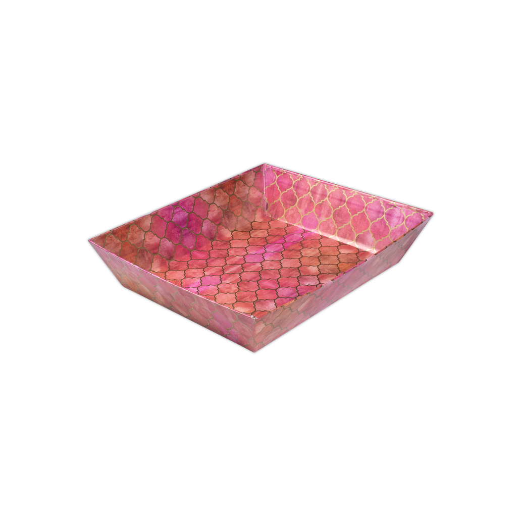 Angled Gifting Tray - Moroccan Trellis, 8.1in x 10.2in, 1pc