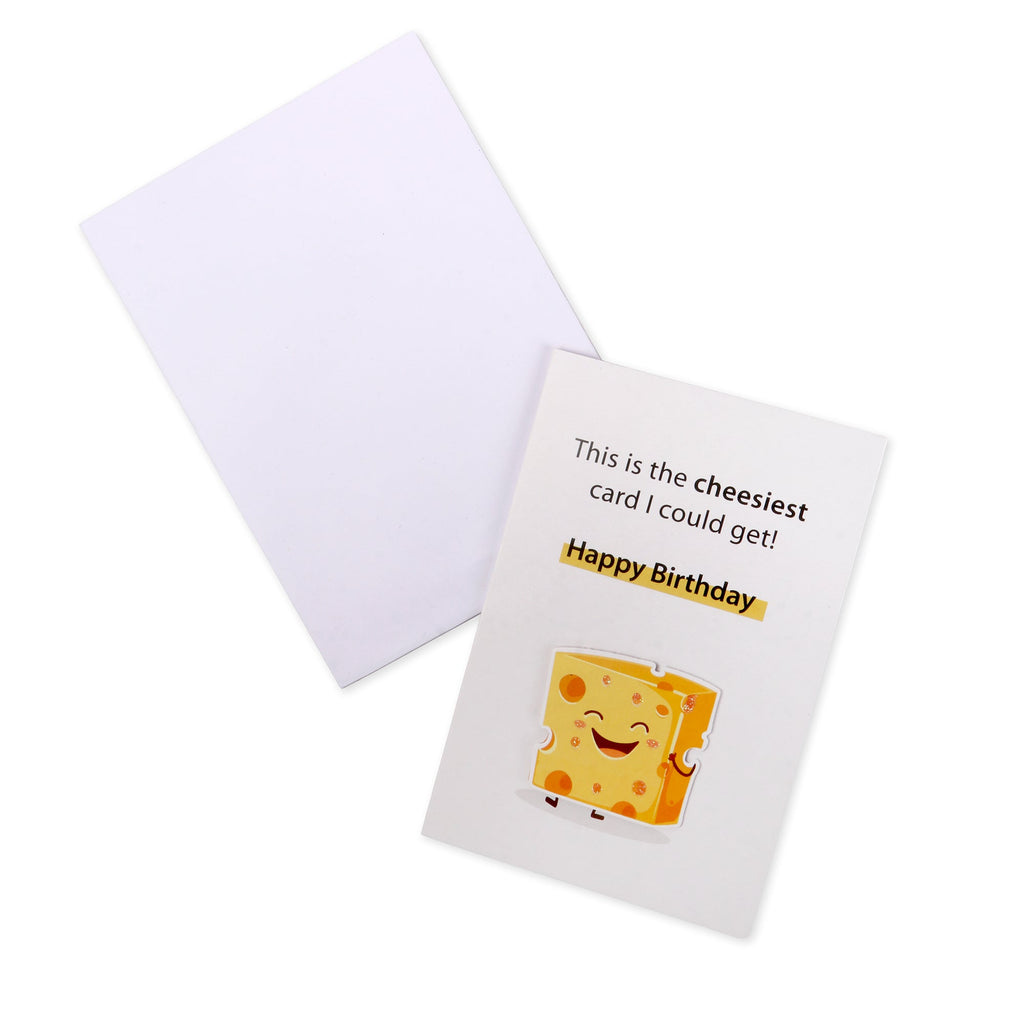 3D Greeting Card & Envelope Cheesiest Card 4 X 6inch