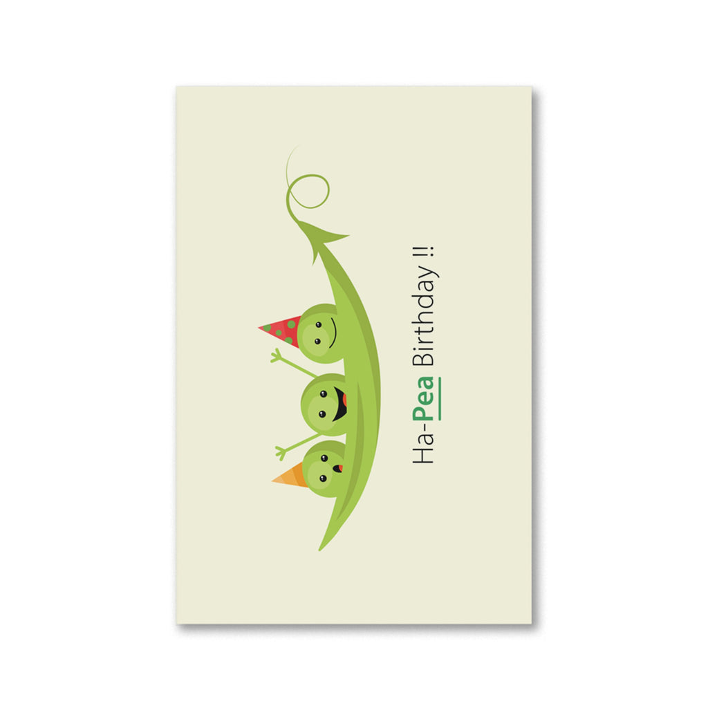 3D Greeting Card & Envelope Ha-pea Birthday 4 X 6inch