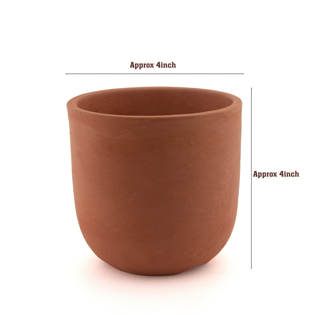 Terracotta Pot - Bowl Shape, H10 X W10.2cm, 1pc