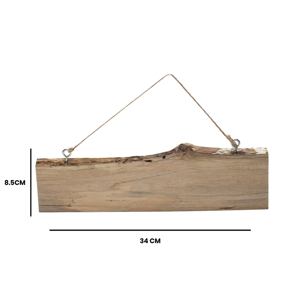 Teak Wood Rustic Hanging Panel 14 inch 1PC