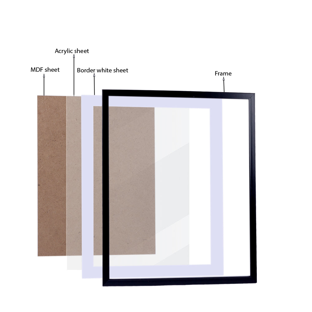 (40 x 50 cm) - 5D Diamond Painting - Starry Sky  Matching Frame Combo