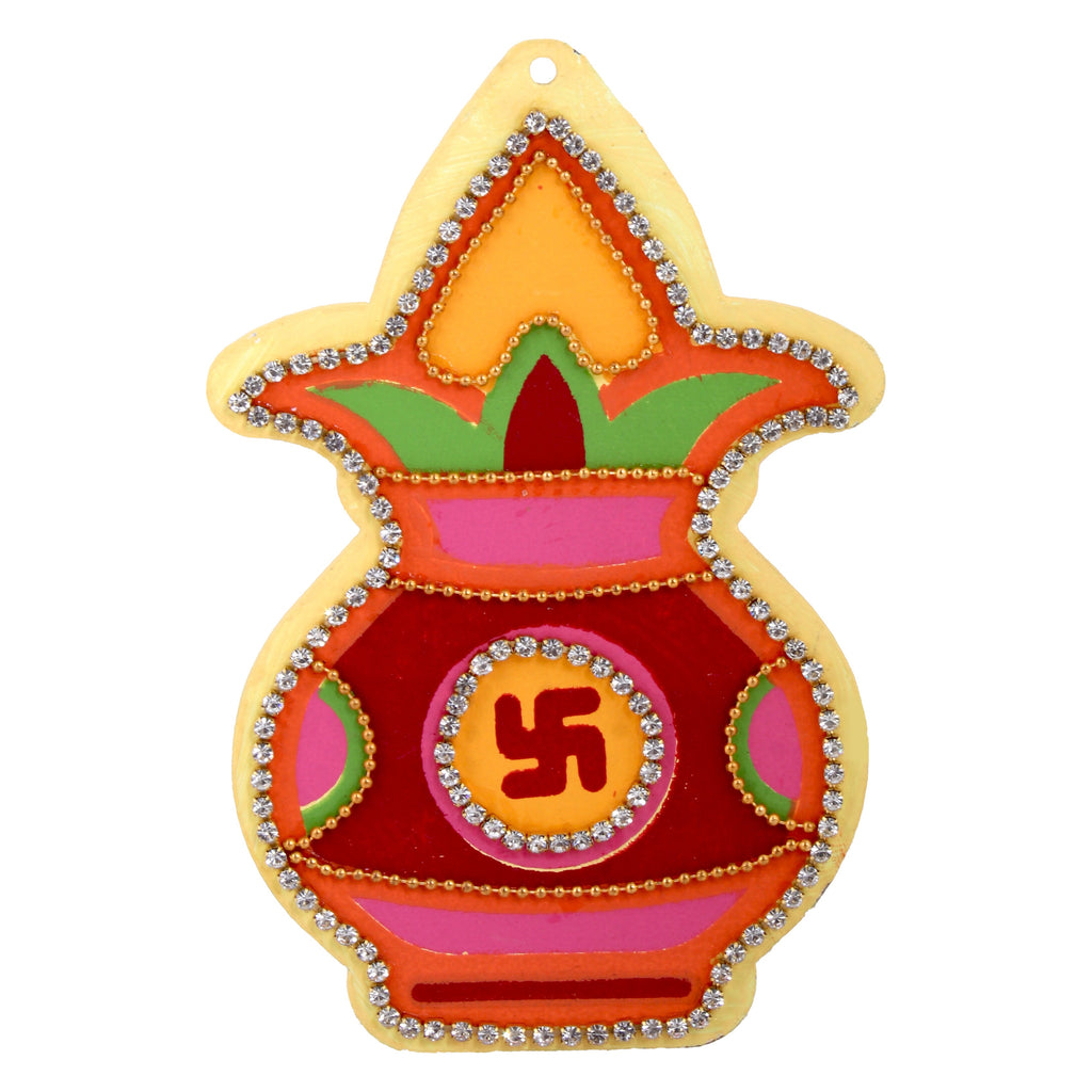 Mangal Kalash Approx 4.5 X 3inch 2mm Thick 1pc