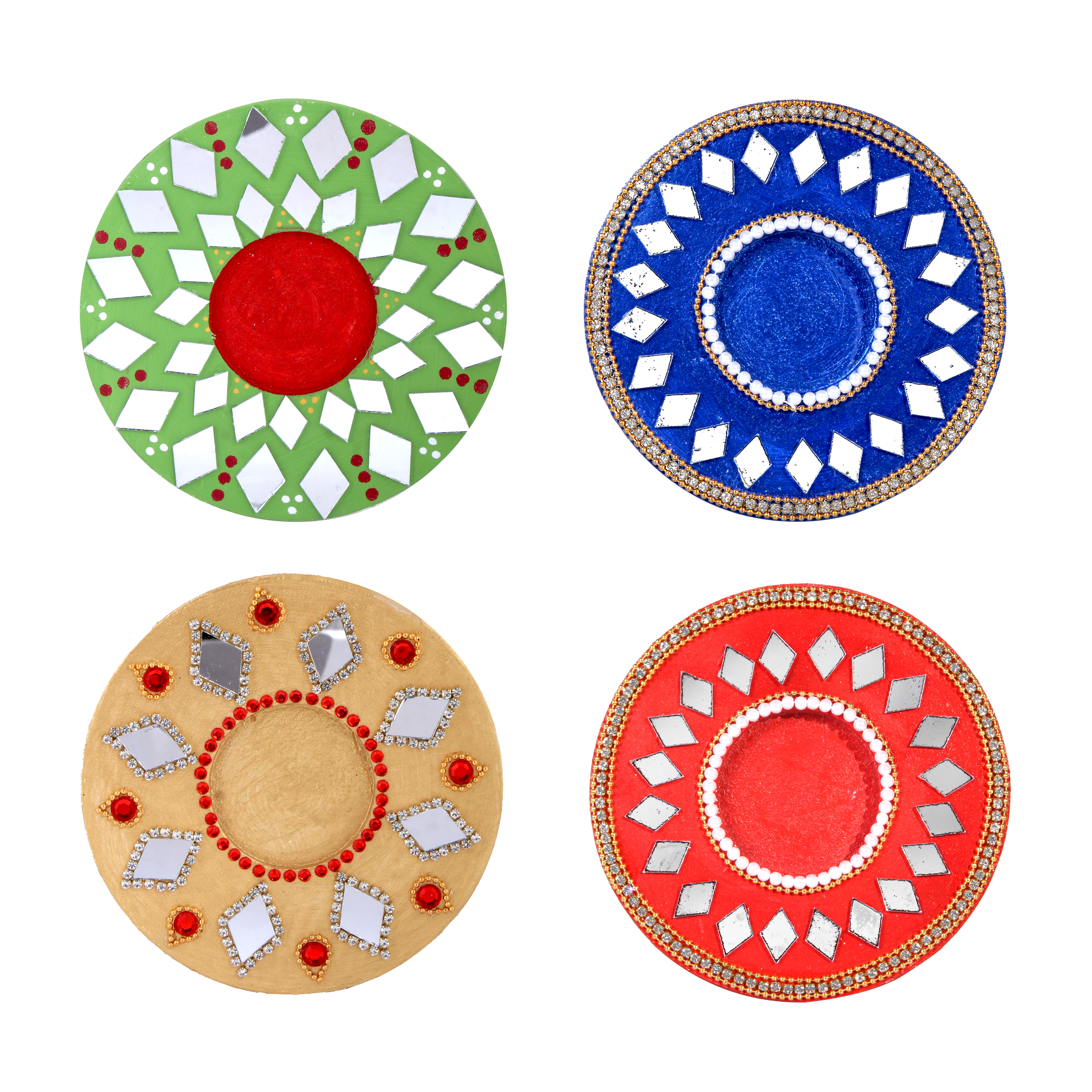 Cut Mirror Triangular 12Mm 50Gms Approx 222pc