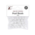 Faux Pearl Beads White 10mm White 20grm