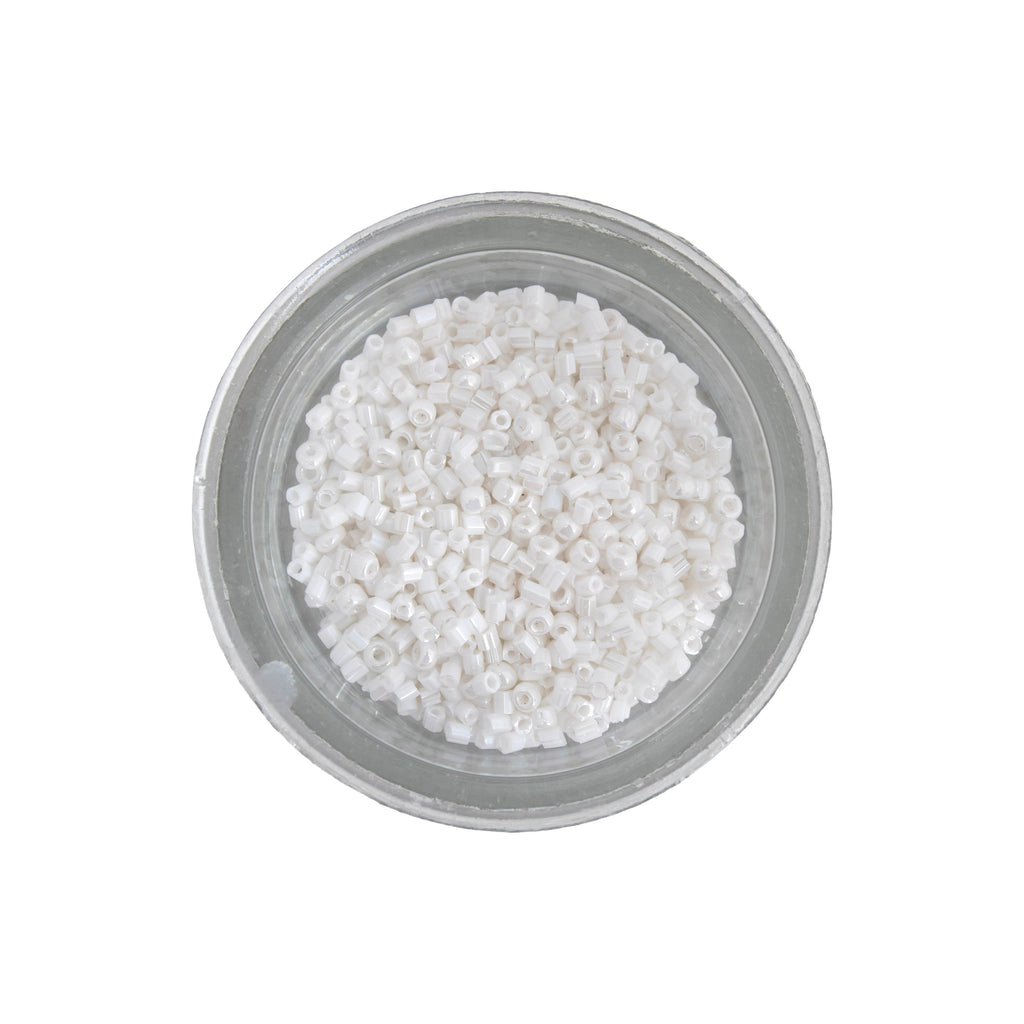 Seed Bead - Coral Sky (White, Pink & Light Blue) 2mm 3 Layer Pack Each 10g