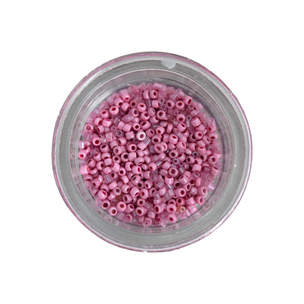 Seed Bead - Coral Sky (White, Pink & Light Blue) 2mm 3 Layer Pack Each 10g