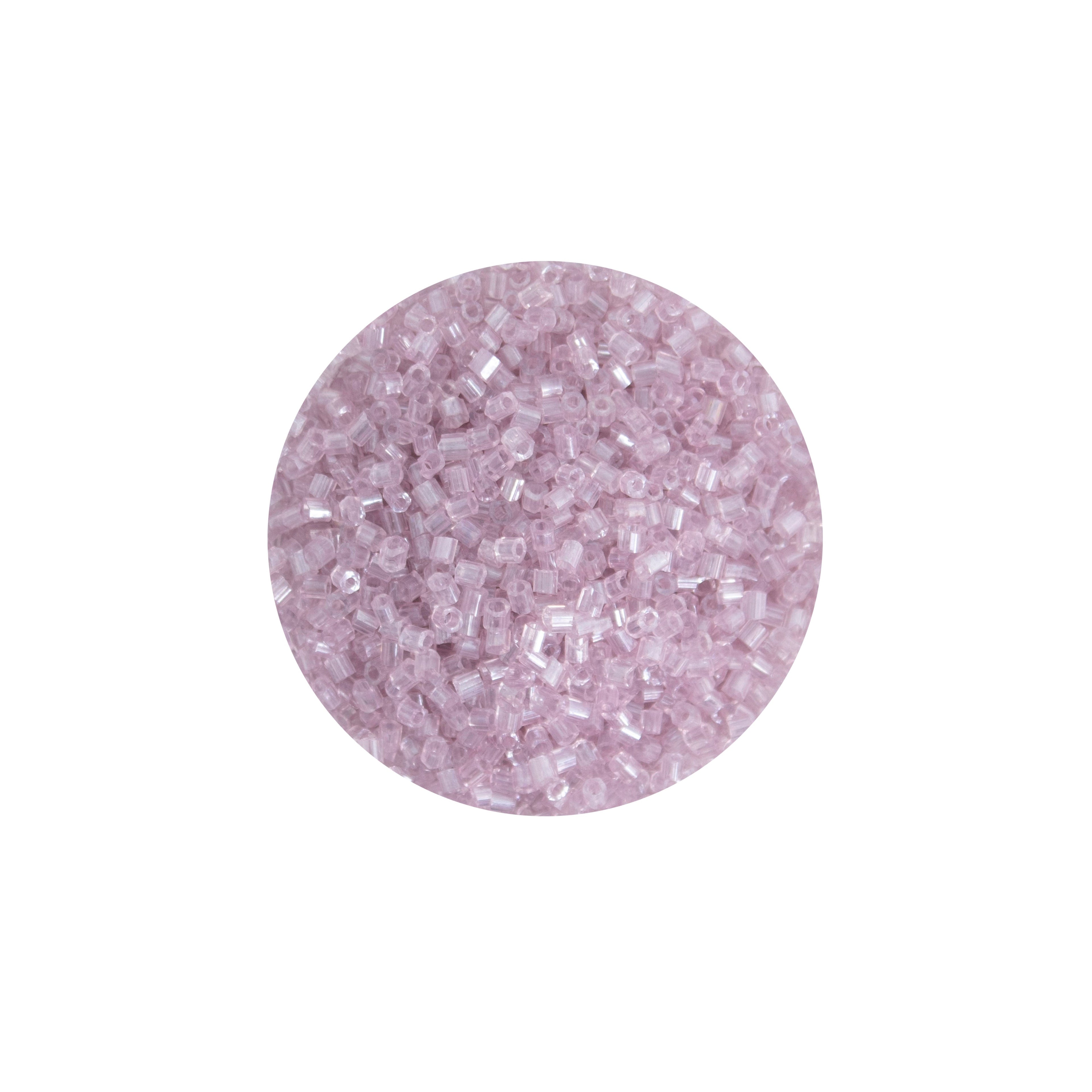 Bugle Beads Soft pink 3mm 30g