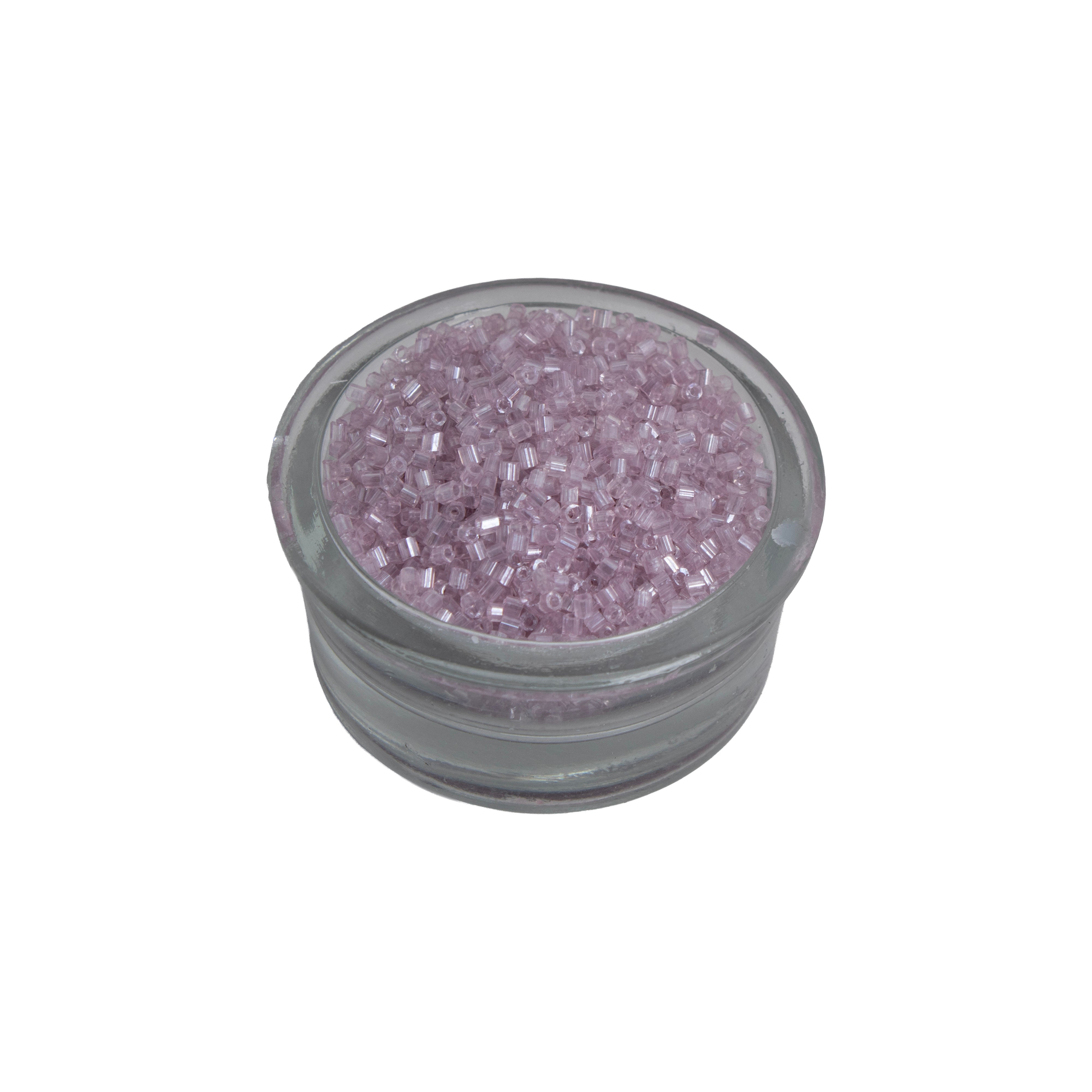 Bugle Beads Soft pink 3mm 30g