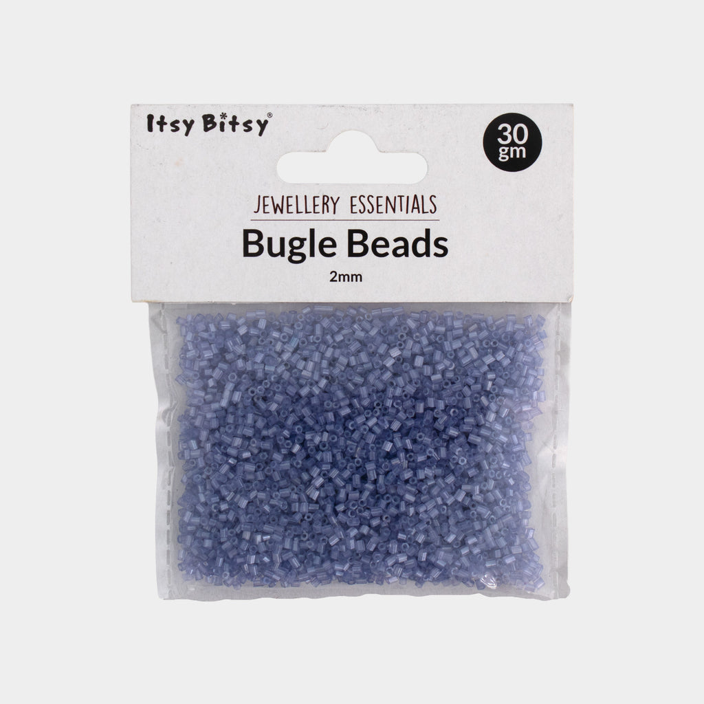 Bugle Beads Lavender 3mm 30g