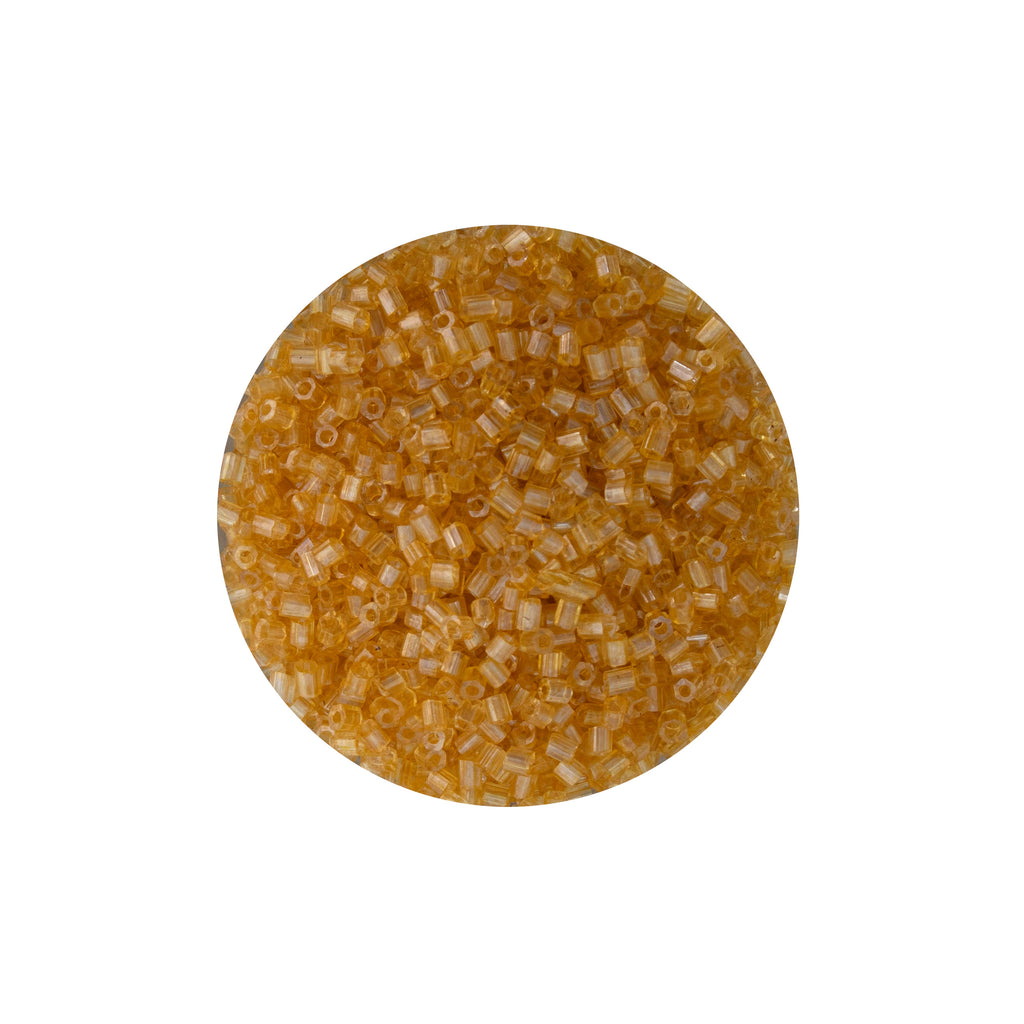 Bugle Beads Daisy yellow 3mm 30g