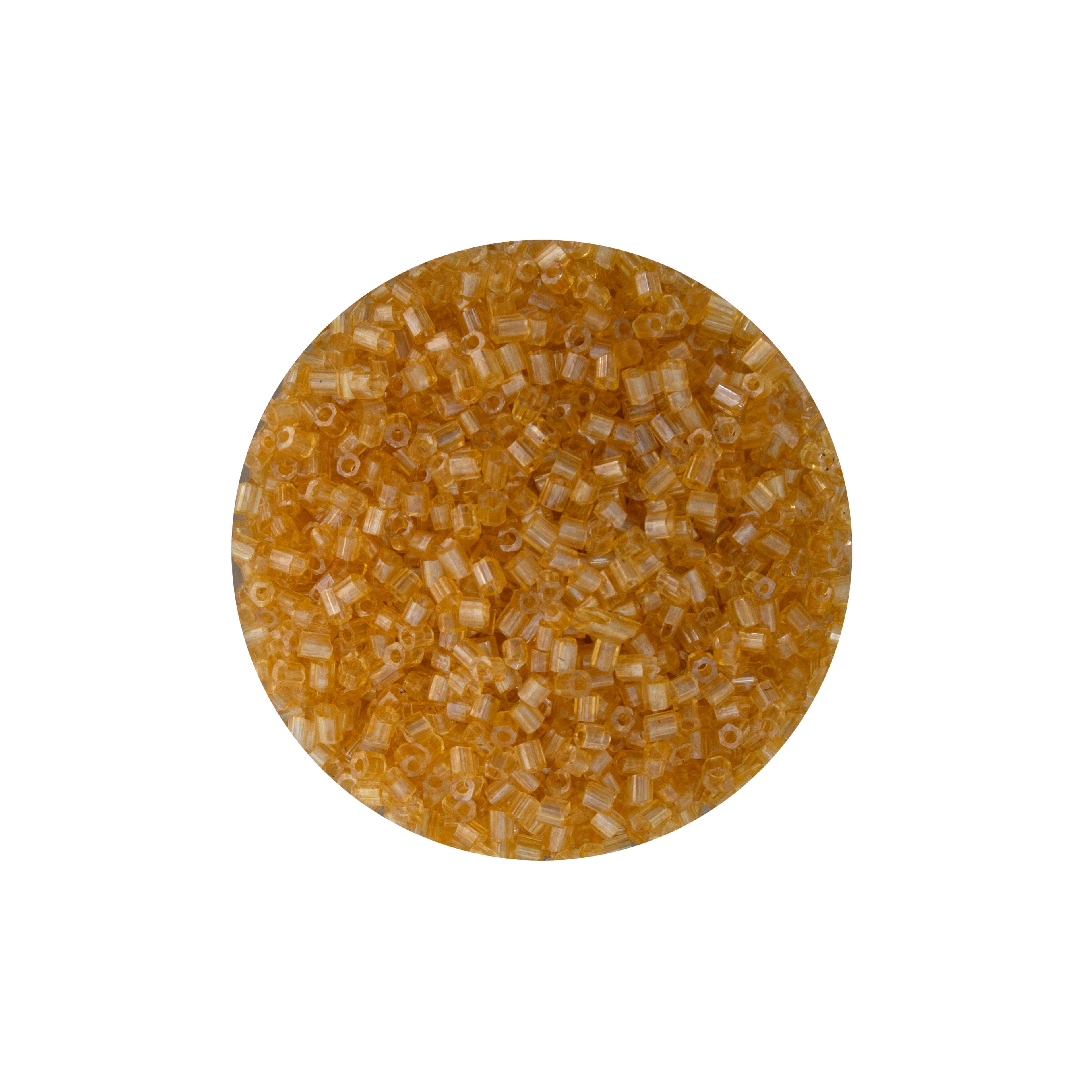 Bugle Beads Daisy yellow 3mm 30g