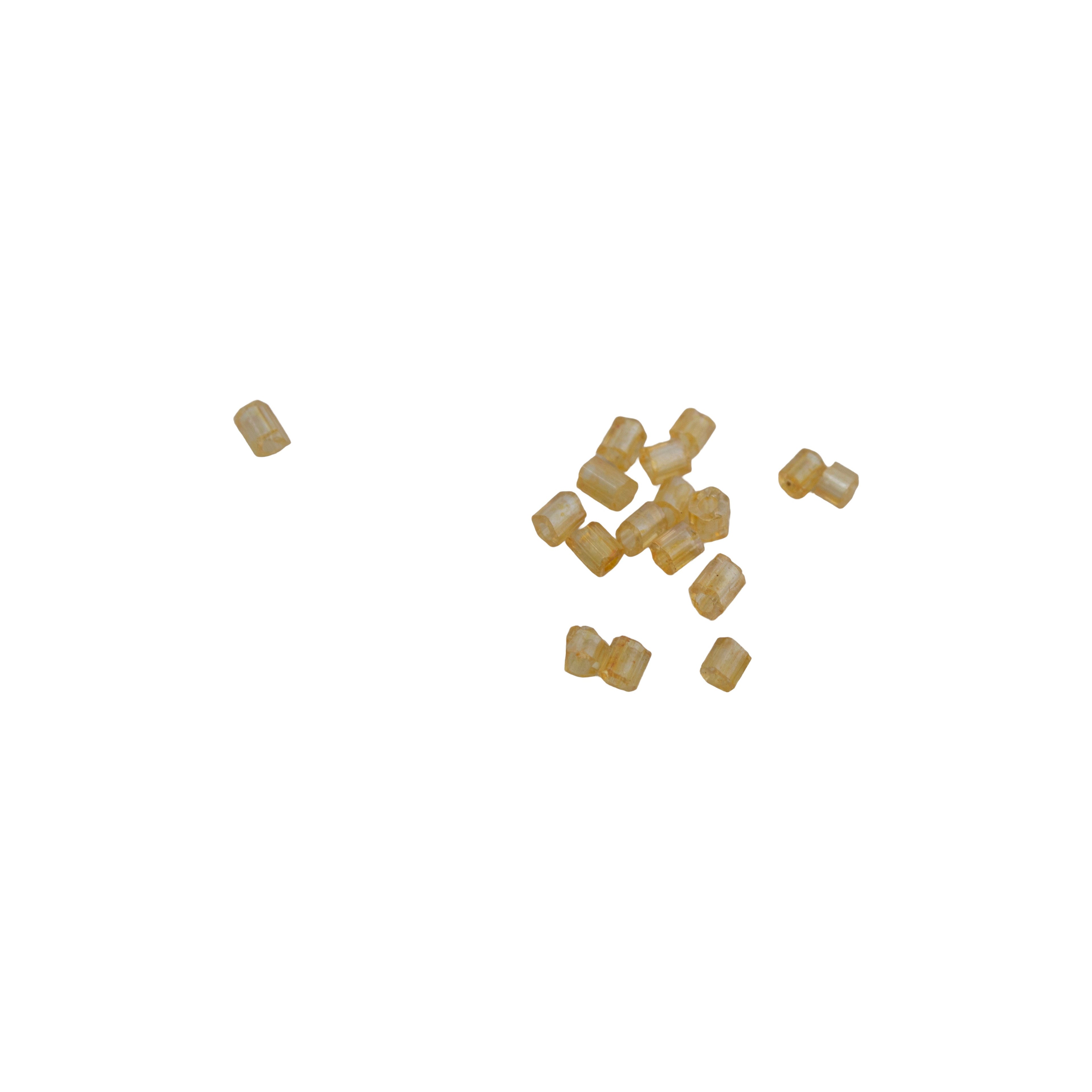 Bugle Beads Daisy yellow 3mm 30g
