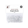 Bugle Beads Silver shimmer 5mm 30g
