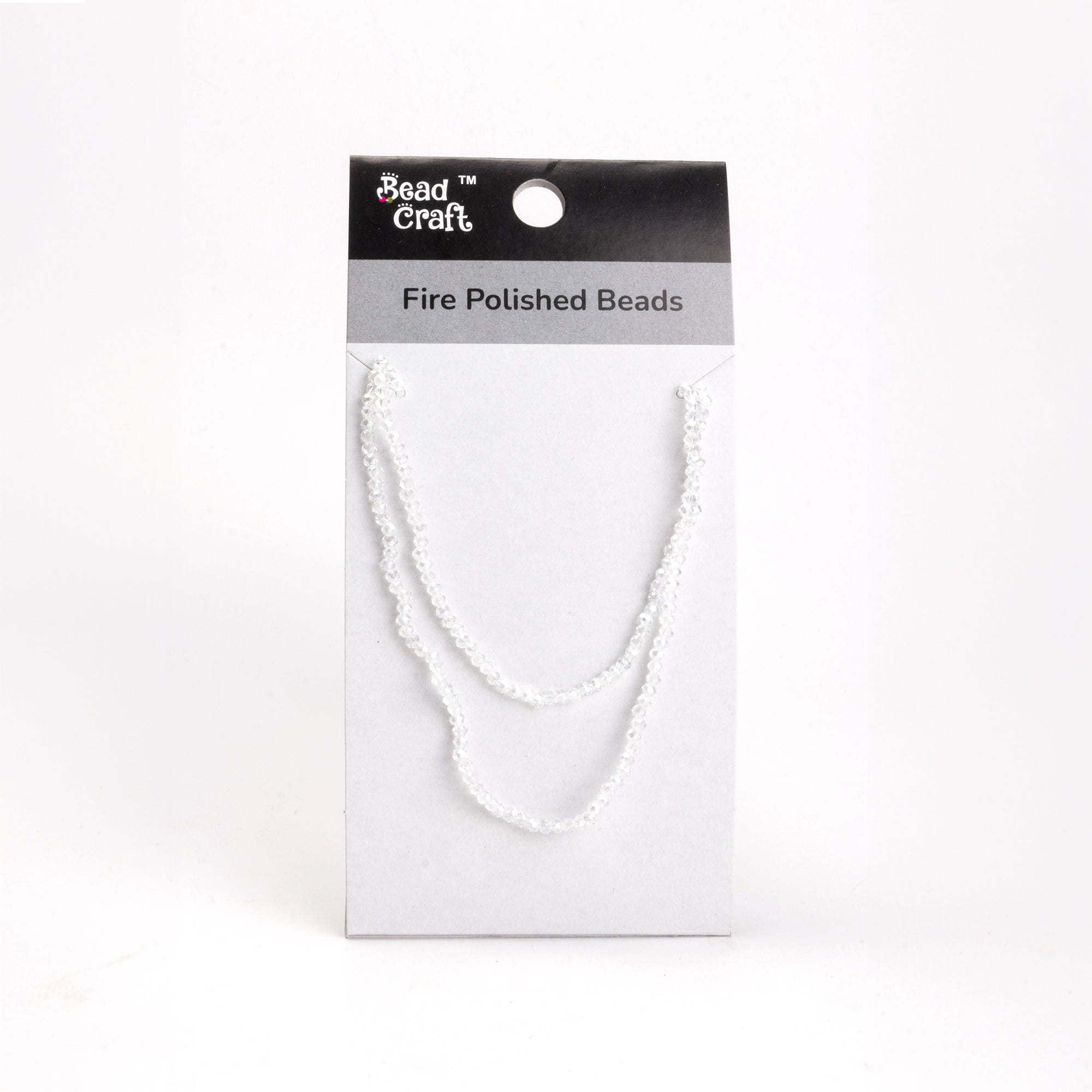 Fire Polished Beads Clear Crystal 2mm 1 String