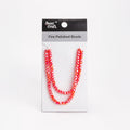 Fire Polished Beads Ruby Rainbow 6mm 1 String