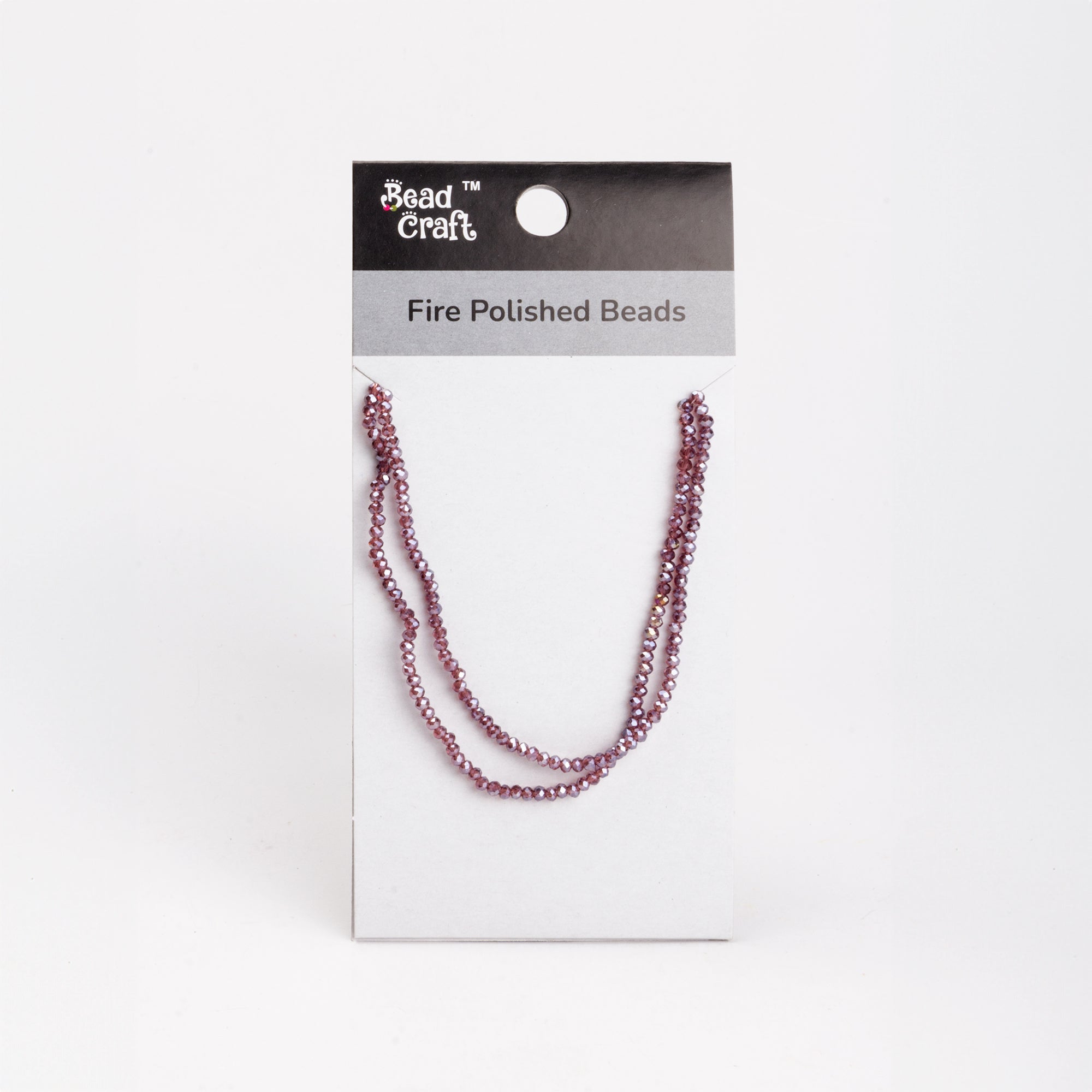 Fire Polished Beads Amethyst Rainbow 2mm 1 String