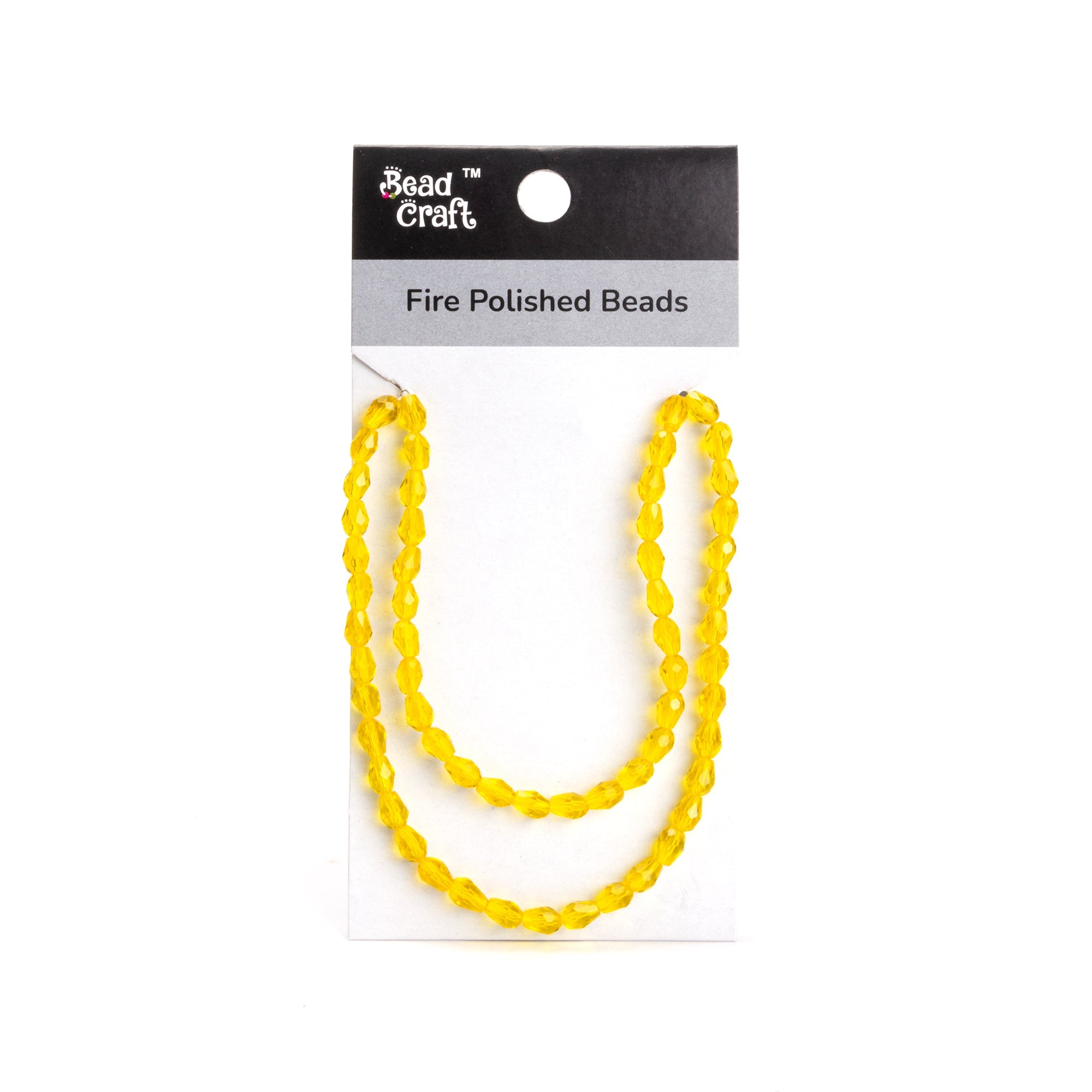 Fire Polished Beads Citrine Rainbow 6/8mm 1 String