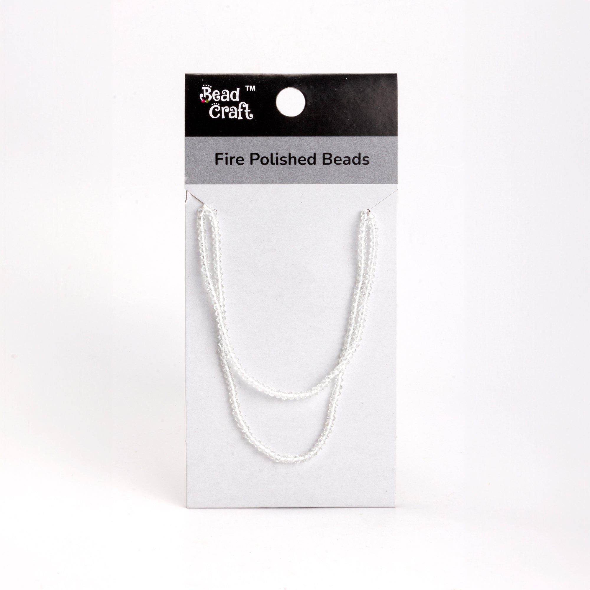 Fire Polished Beads Clear Crystal 2mm 1 String