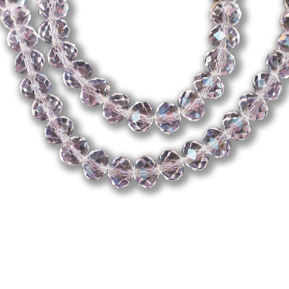 Fire Polished Beads Clear Crystal 8mm-1 1 String