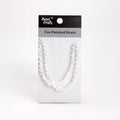 Fire Polished Beads Clear Crystal 6/8mm-1 1 String