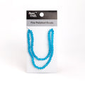 Fire Polished Beads Aquamarine Crystal 6mm 1 String