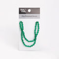 Fire Polished Beads Teal Crystal 6/8mm 1 String
