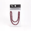 Fire Polished Beads Amethyst Crystal 6mm 1 String
