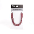 Fire Polished Beads Amethyst Crystal 6/8mm 1 String