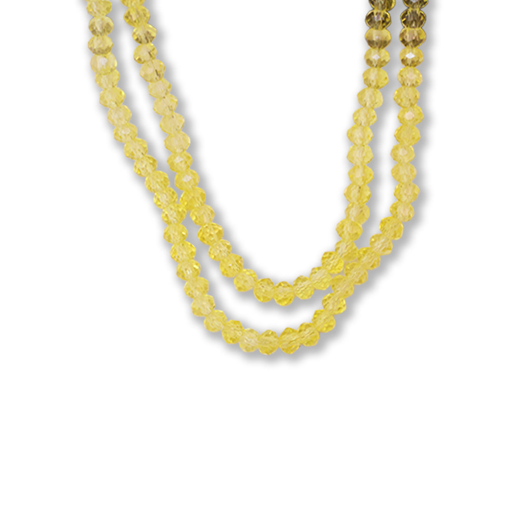 Fire Polished Beads Citrine Crystal 2mm 1 String