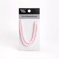 Fire Polished Beads Opaque Rose 8mm 1 String