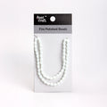 Fire Polished Beads Opaque White 6/8mm 1 String