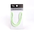 Fire Polished Beads Opaque Jade 8mm 1 String