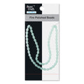Fire Polished Beads Opaque Jade 6/8mm 1 String
