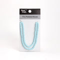 Fire Polished Beads Opaque Turquoise 6mm 1 String