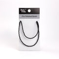 Fire Polished Beads Opaque Ebony 2mm 1 String