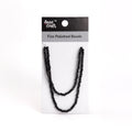 Fire Polished Beads Opaque Ebony 4mm 1 String