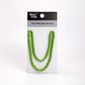 Fire Polished Beads Opaque Lime Green 6mm 1 String