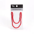 Fire Polished Beads Opaque Ruby 4mm 1 String
