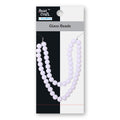 Glass Beads White Matte Finish 1 String