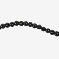 Glass Beads Ebony Black 1 String