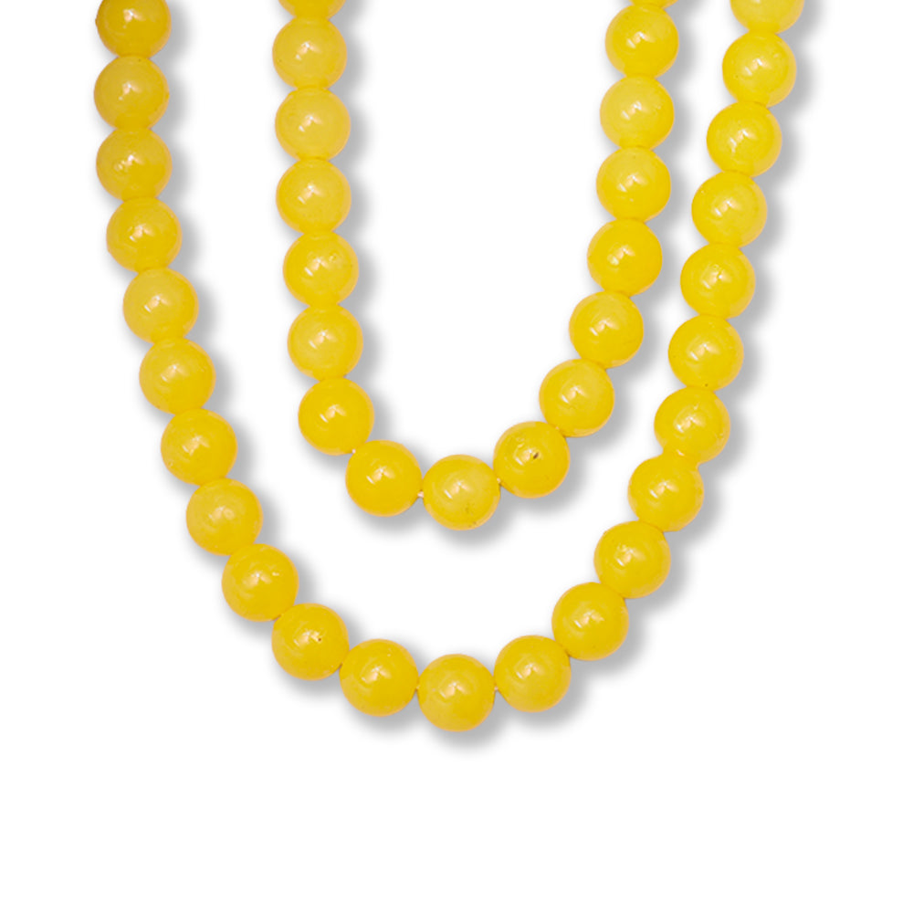 Acrylic Beads Sunny Yellow 1 String