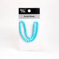 Acrylic Beads Round Turquoise 1String