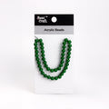 Acrylic Beads Emerald Green 1 String